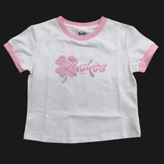 Luckee baby tee (bubble gum)