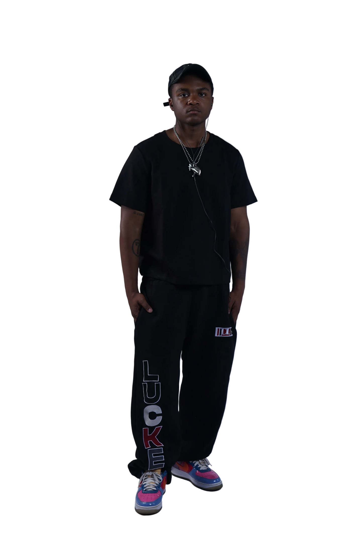 Varsity letter sweatpants